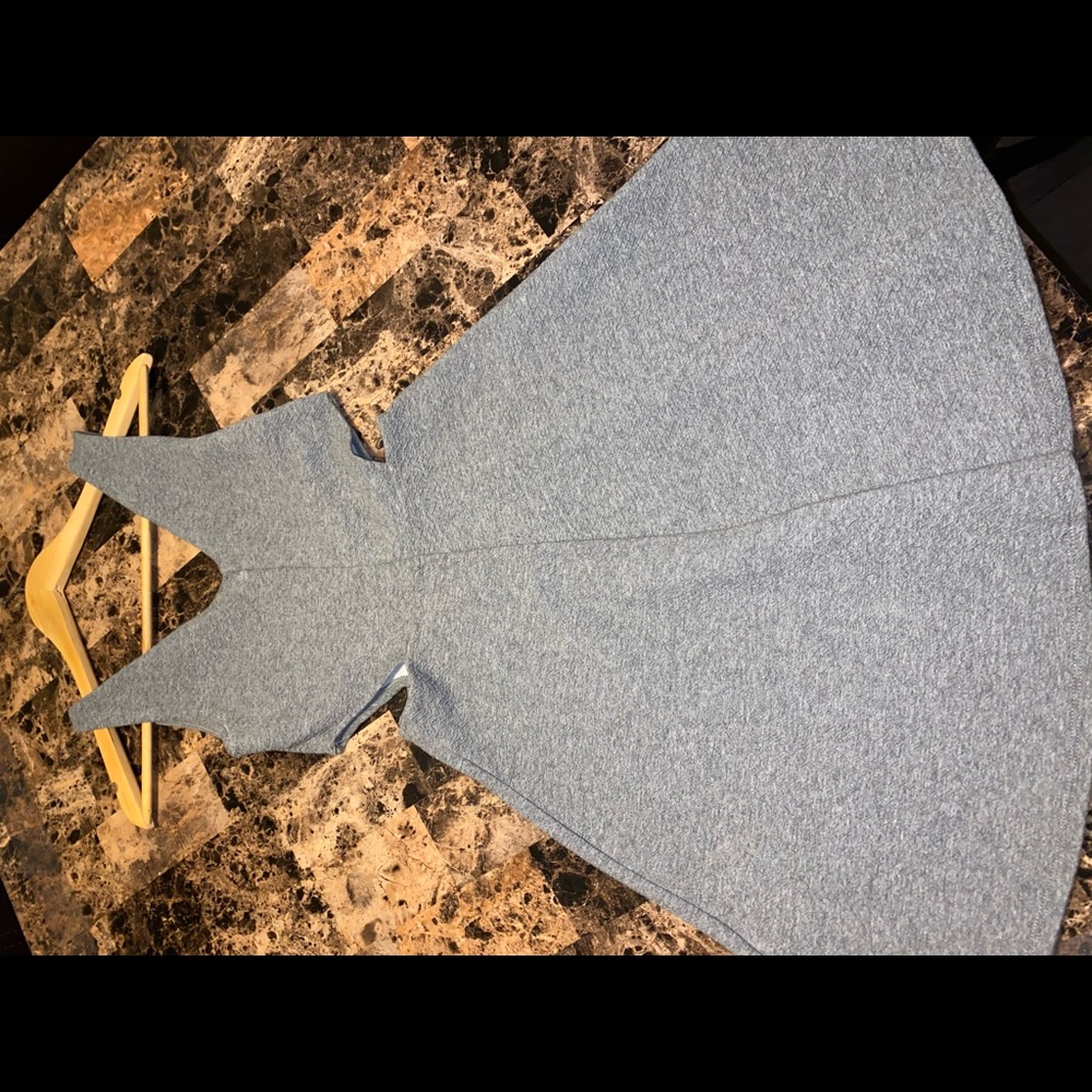 Gray A-line Dress w/ Side cutouts